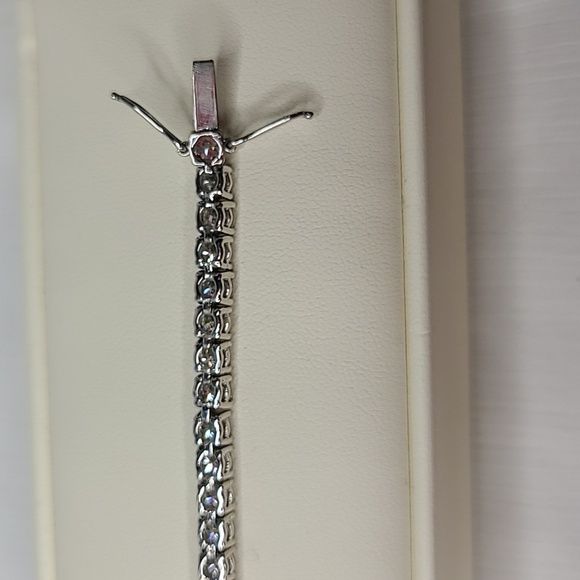 Moissanite Tennis Bracelet 10.75 ctw. Certified - Picture 15 of 15